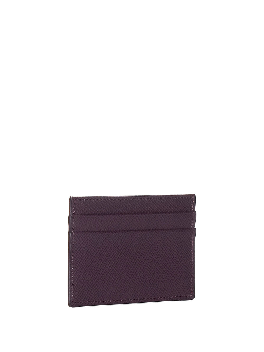 DOLCE & GABBANA Dauphine Calfskin Card Holder With Branded Plate Women