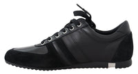 Dolce & Gabbana Dolce & Gabbana Black Logo Leather Casual Sneakers Men's Shoes