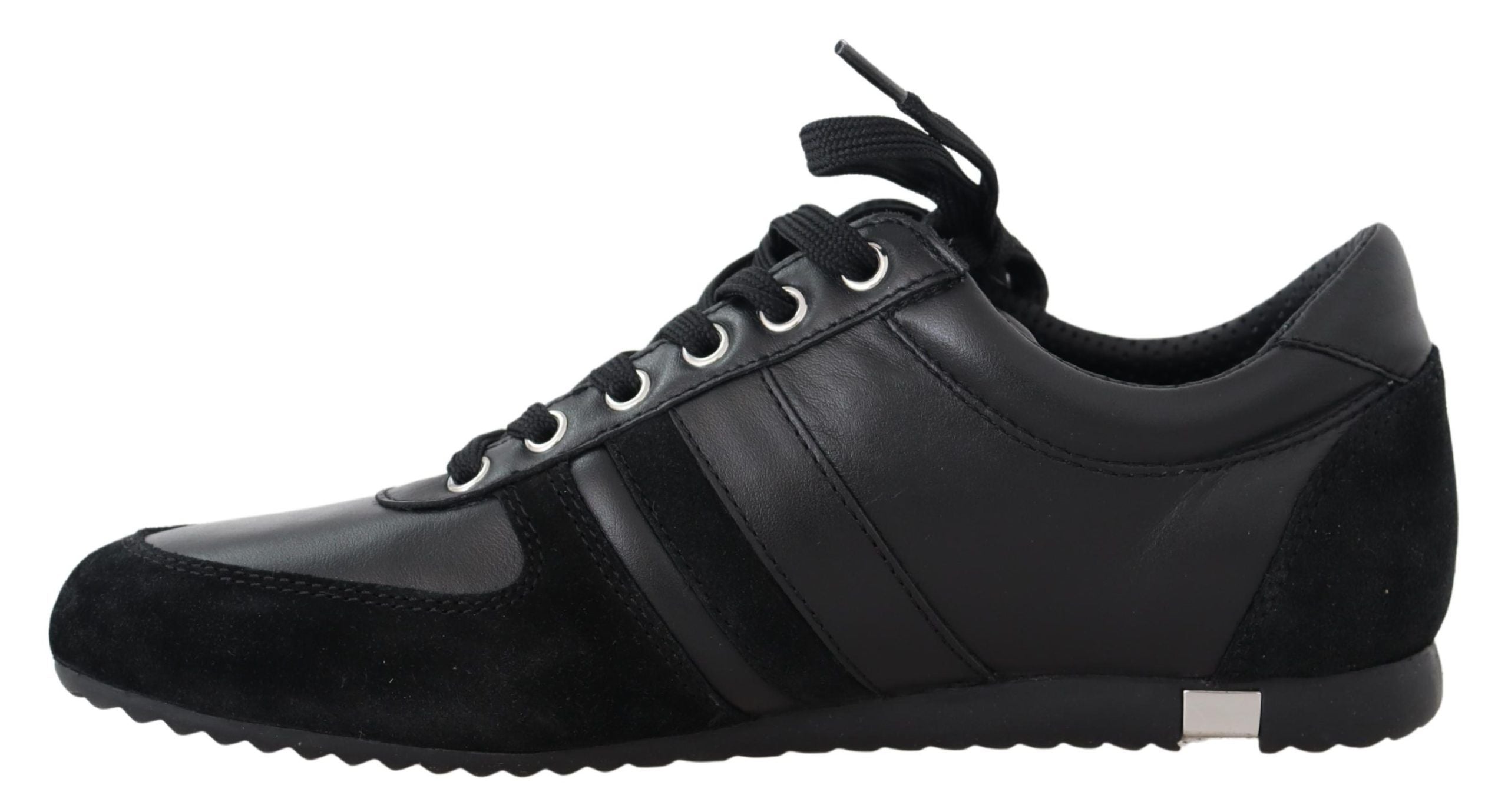 Dolce & Gabbana Dolce & Gabbana Black Logo Leather Casual Sneakers Men's Shoes