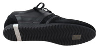 Dolce & Gabbana Dolce & Gabbana Black Logo Leather Casual Sneakers Men's Shoes