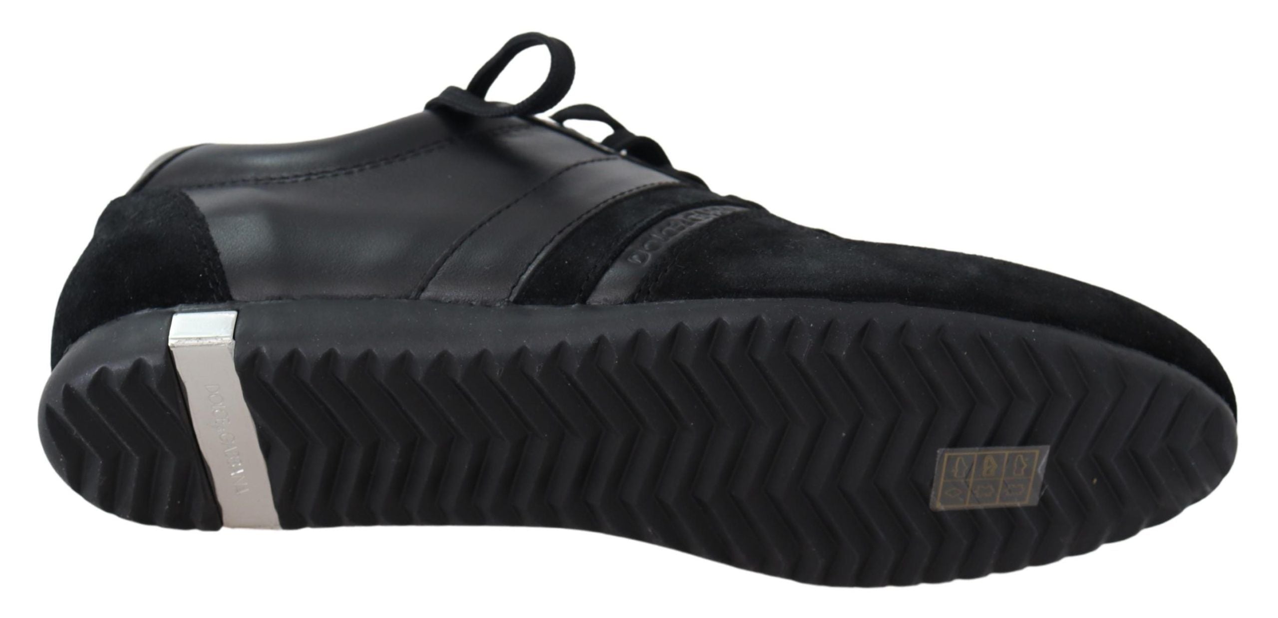 Dolce & Gabbana Dolce & Gabbana Black Logo Leather Casual Sneakers Men's Shoes