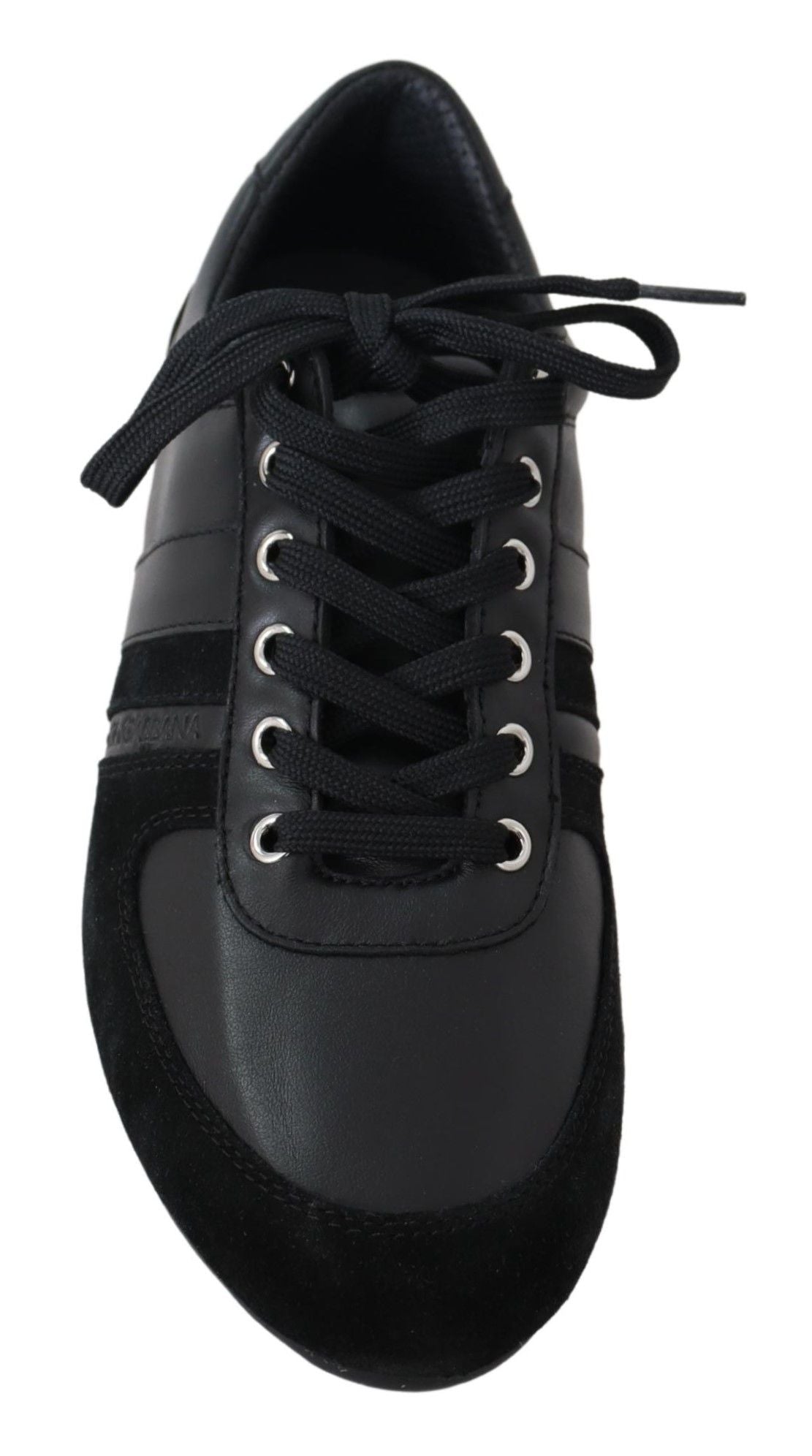 Dolce & Gabbana Dolce & Gabbana Black Logo Leather Casual Sneakers Men's Shoes
