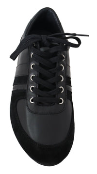 Dolce & Gabbana Dolce & Gabbana Black Logo Leather Casual Sneakers Men's Shoes