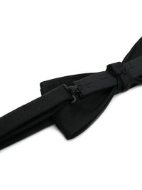 SAINT LAURENT PARIS Yves Bow Tie In Silk Satin Women