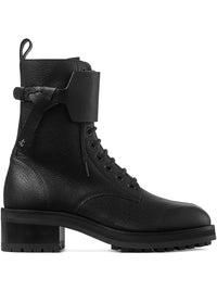 JIMMY CHOO Rosabel Leather Lace-Up Combat Boots Women