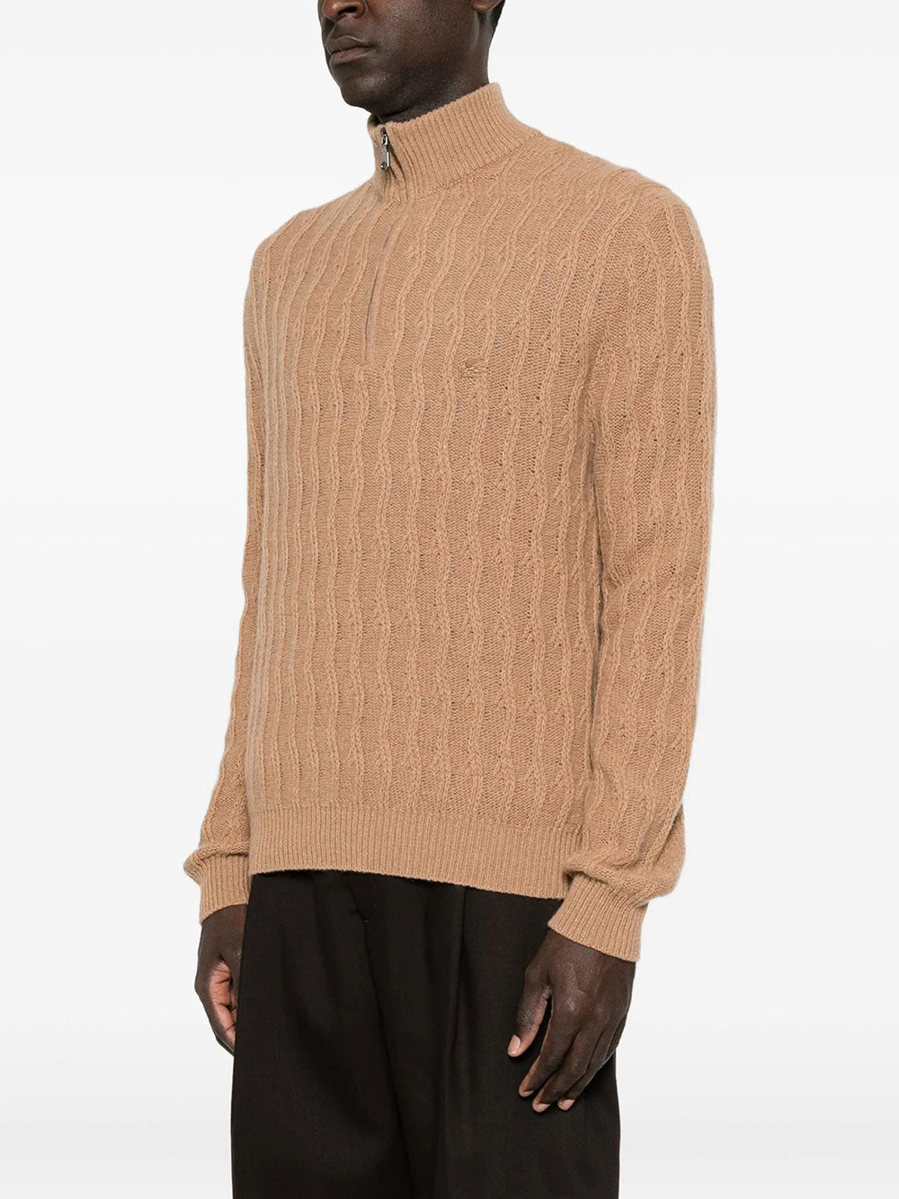 Etro Men Roma Cashmere Quarter-Zip Jumper