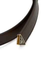 PRADA Prada Women Slim Leather Belt With Logo