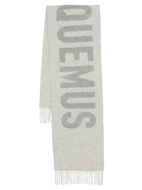 JACQUEMUS "L`Écharpe Jacquemus" In Lana Con Frange E Logo Women
