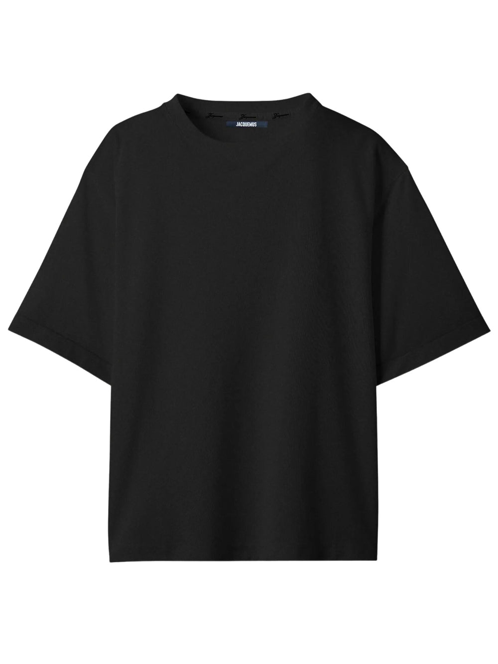 Jacquemus Men "Le T-Shirt Rond Carré" In Jersey Effetto Carta