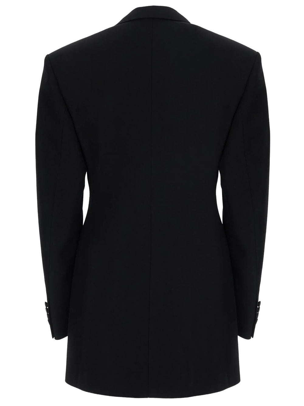 SAINT LAURENT PARIS Giacca Smoking Monopetto In Grain De Poudre Women