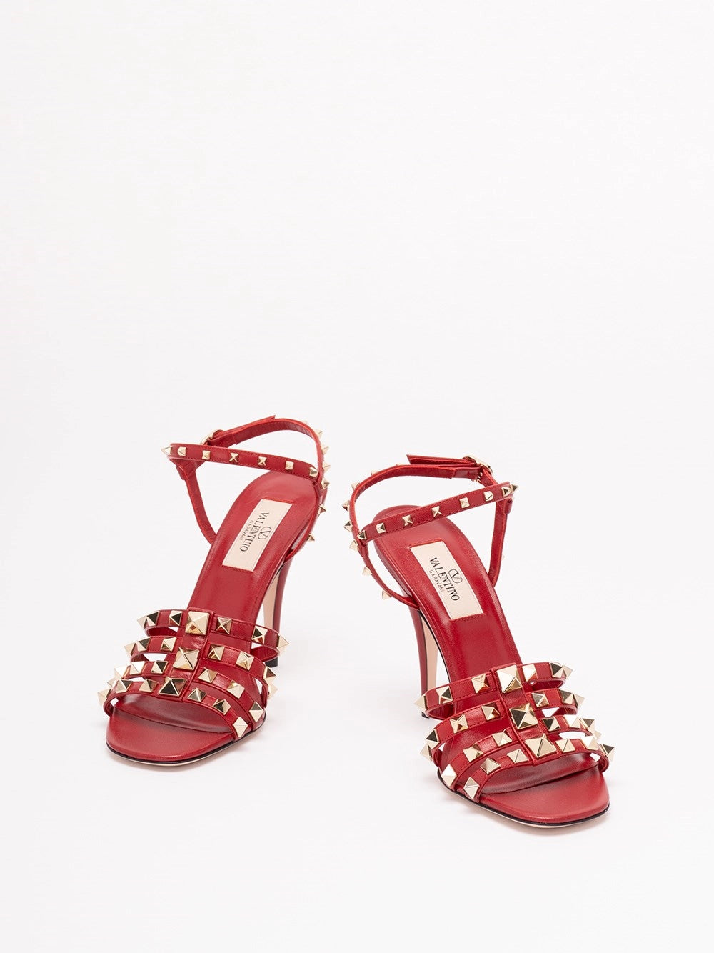 Valentino Garavani Women Rockstud Kidskin Sandal 100Mm