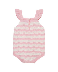 Little Me Curvy Stripe Bubble Onesie