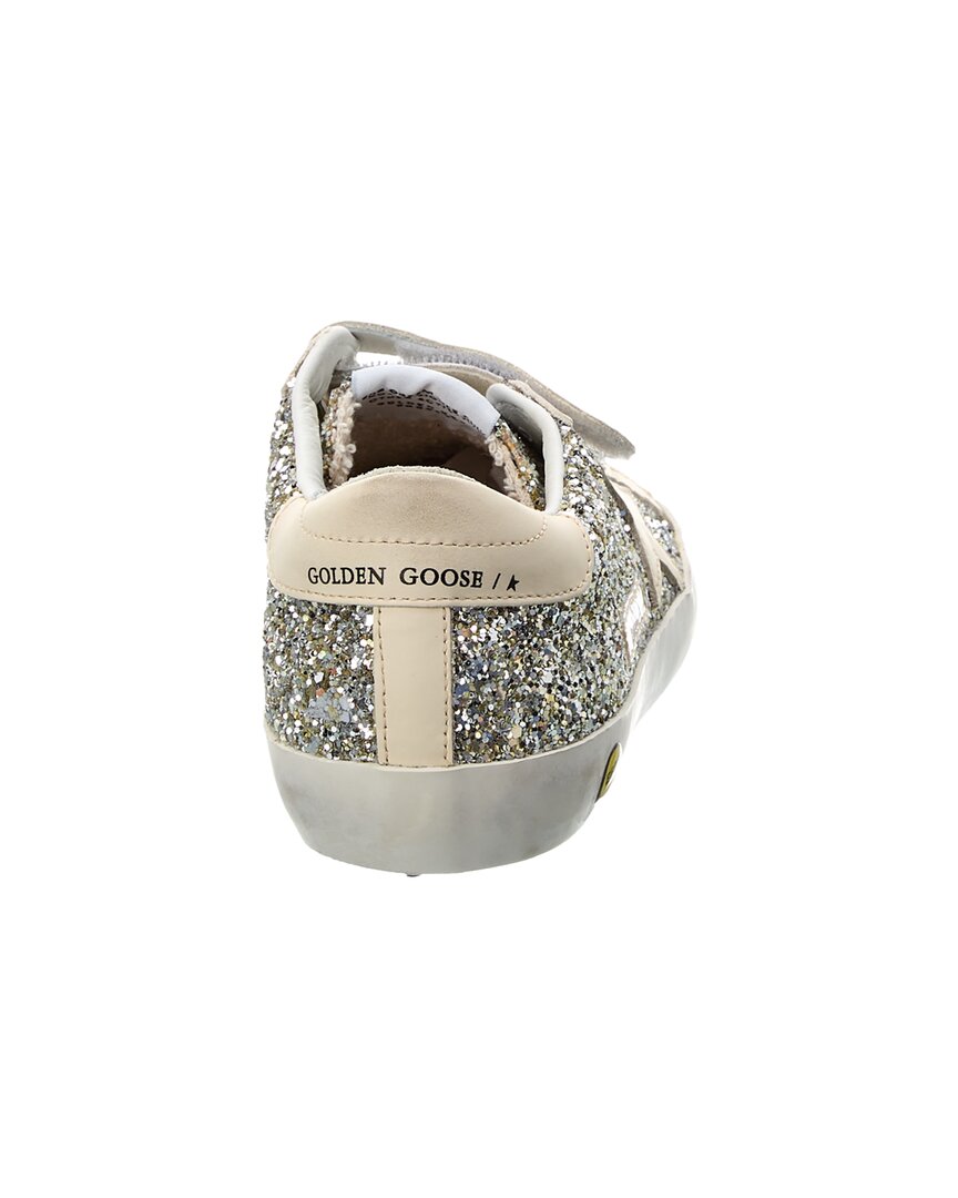 Golden Goose Old School Glitter & Leather Sneaker
