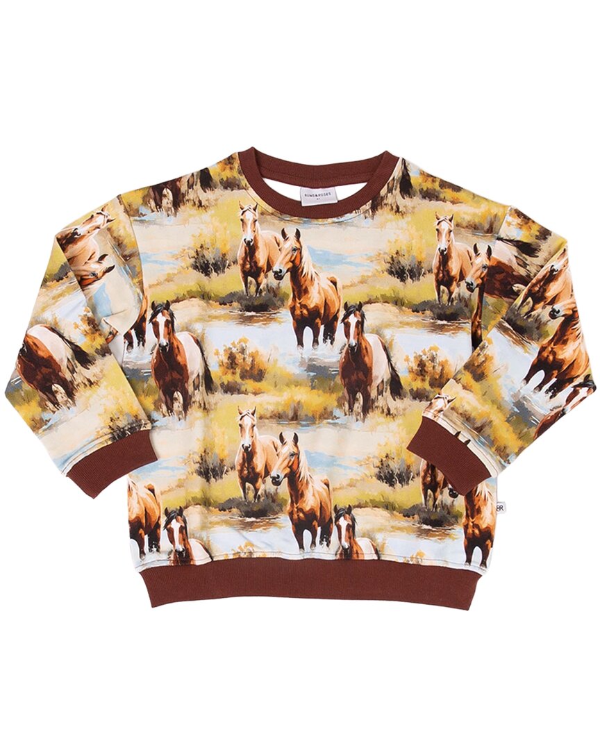 Bums & Roses Bums & Roses Horse Of Course Crew Neck Sweatshirt