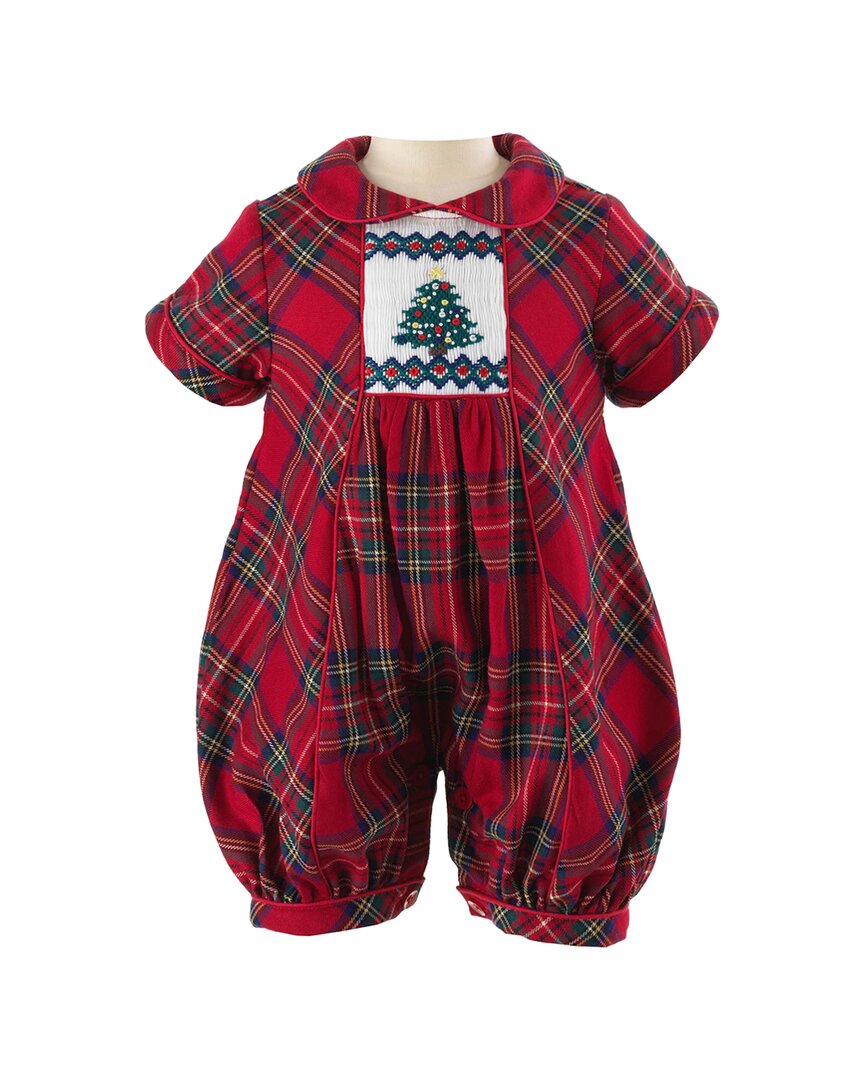 Rachel Riley Train Smocked Babysuit1
