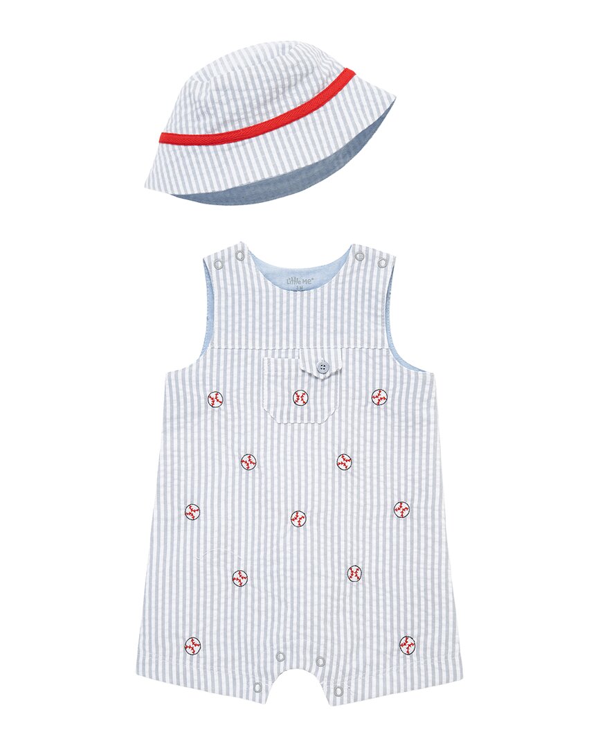 Little Me Baseball Sunsuit & Hat