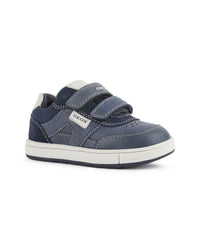 Geox Trottola Leather Sneaker Blue