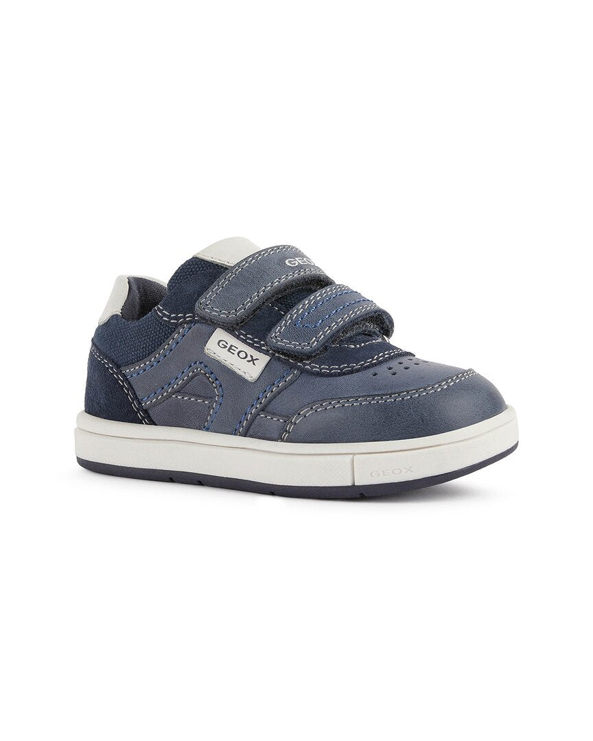 Geox Trottola Leather Sneaker Blue
