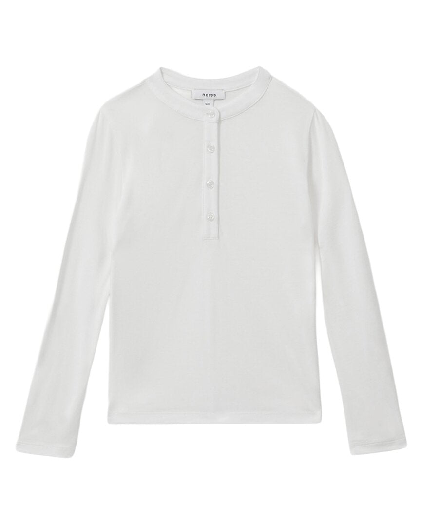 Reiss Button Through Jersey Top
