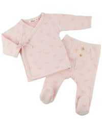 oh baby! Oh Baby! Mini Bows Kimono Set With Bow