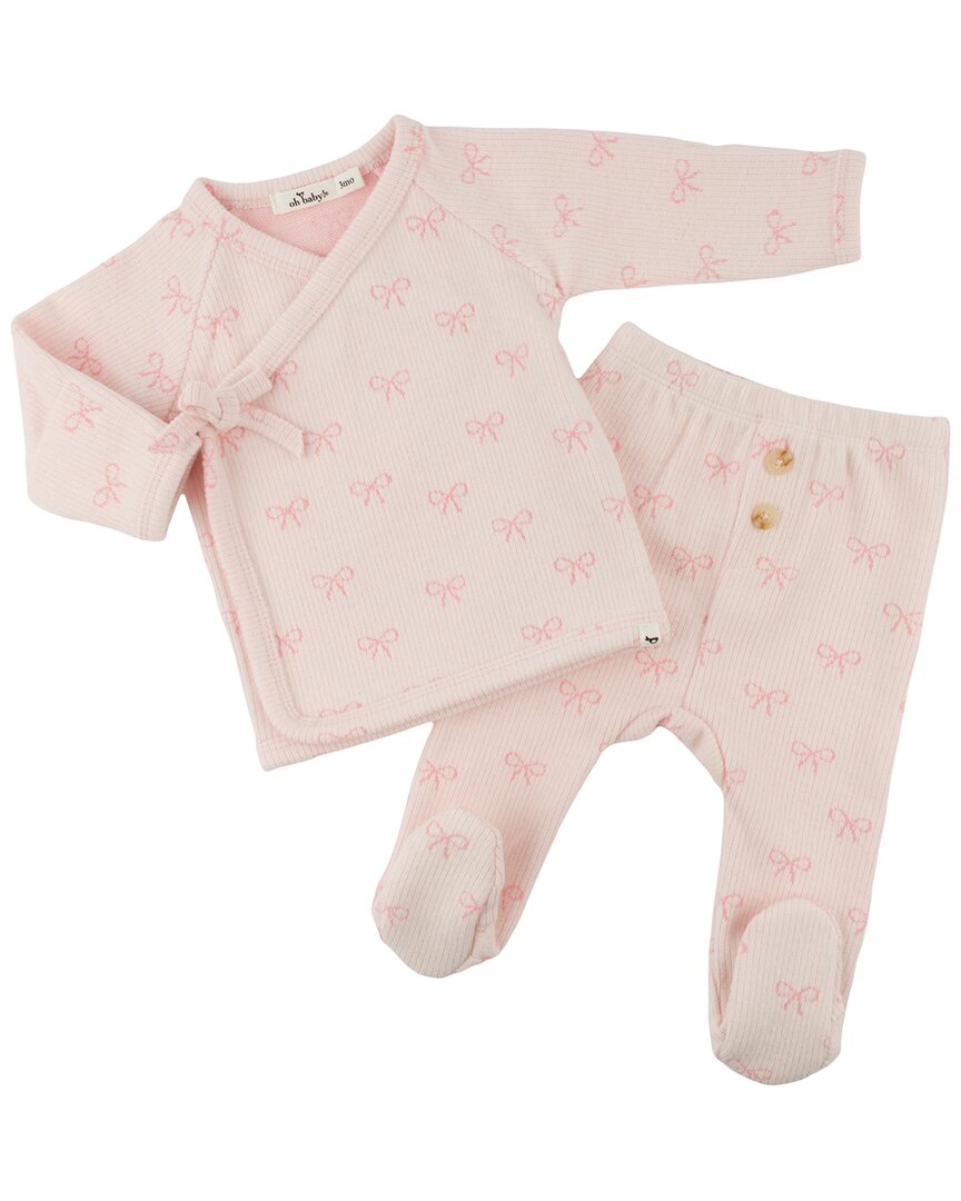 oh baby! Oh Baby! Mini Bows Kimono Set With Bow