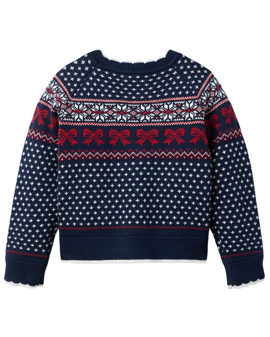 Janie and Jack Janie And Jack Bow Fairisle Sweater Skirt