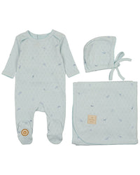 Mon Tresor Pointelle Posies Layette Set