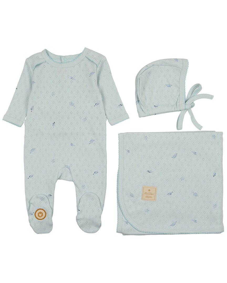Mon Tresor Pointelle Posies Layette Set