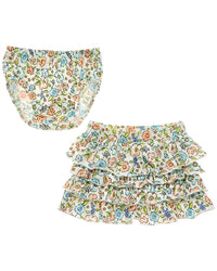 Rockets Of Awesome Floral Ruffle Skirt
