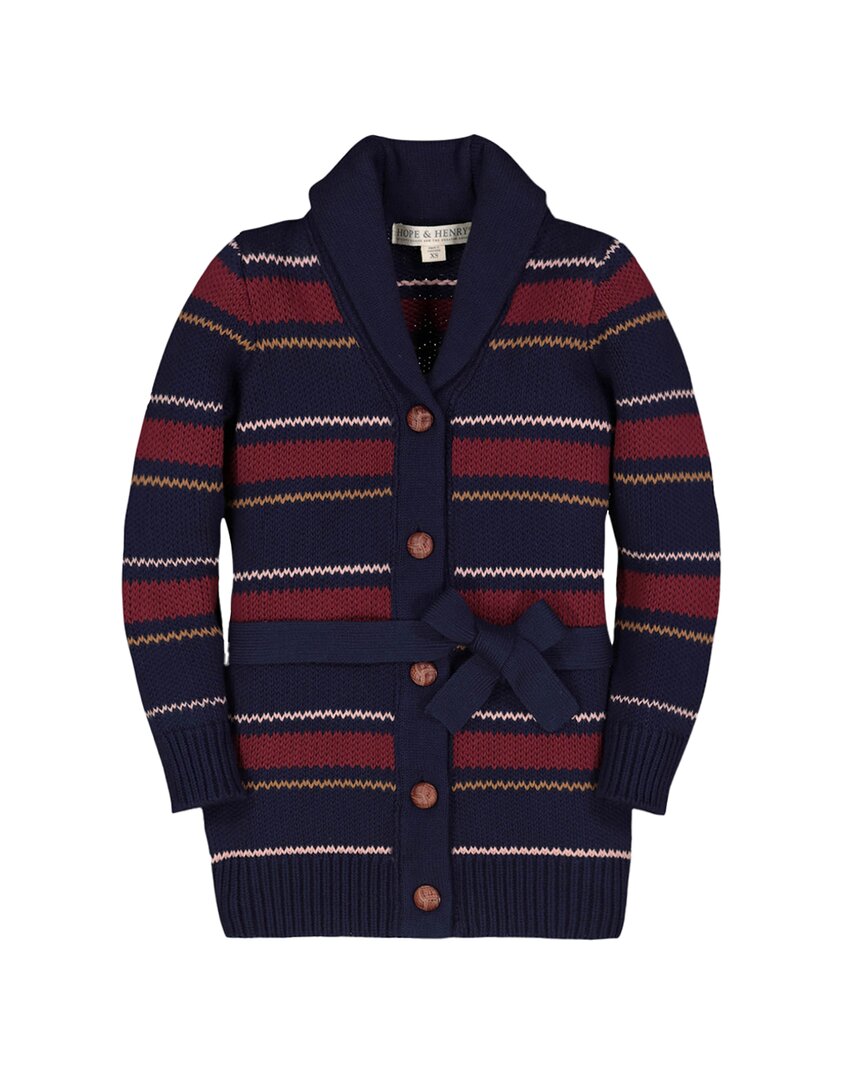 Hope & Henry Shawl Collar Tie-Waist Cardigan