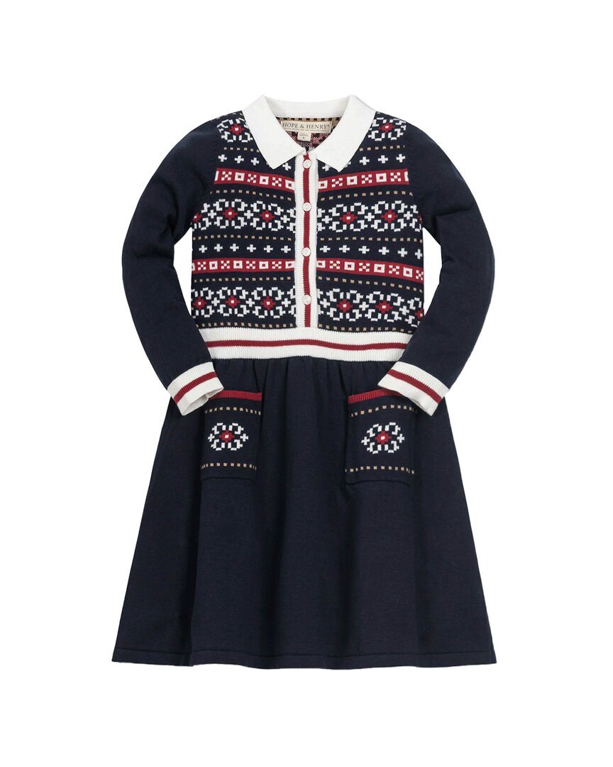 Hope & Henry Collar Sweaterdress