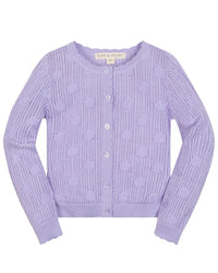 Hope & Henry Mesh Scallop Edge Cardigan
