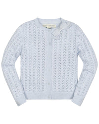 Hope & Henry Pointelle Scallop Edge Cardigan