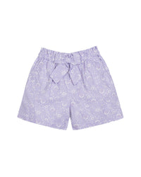 Hope & Henry Cinch Waist Linen-Blend Short