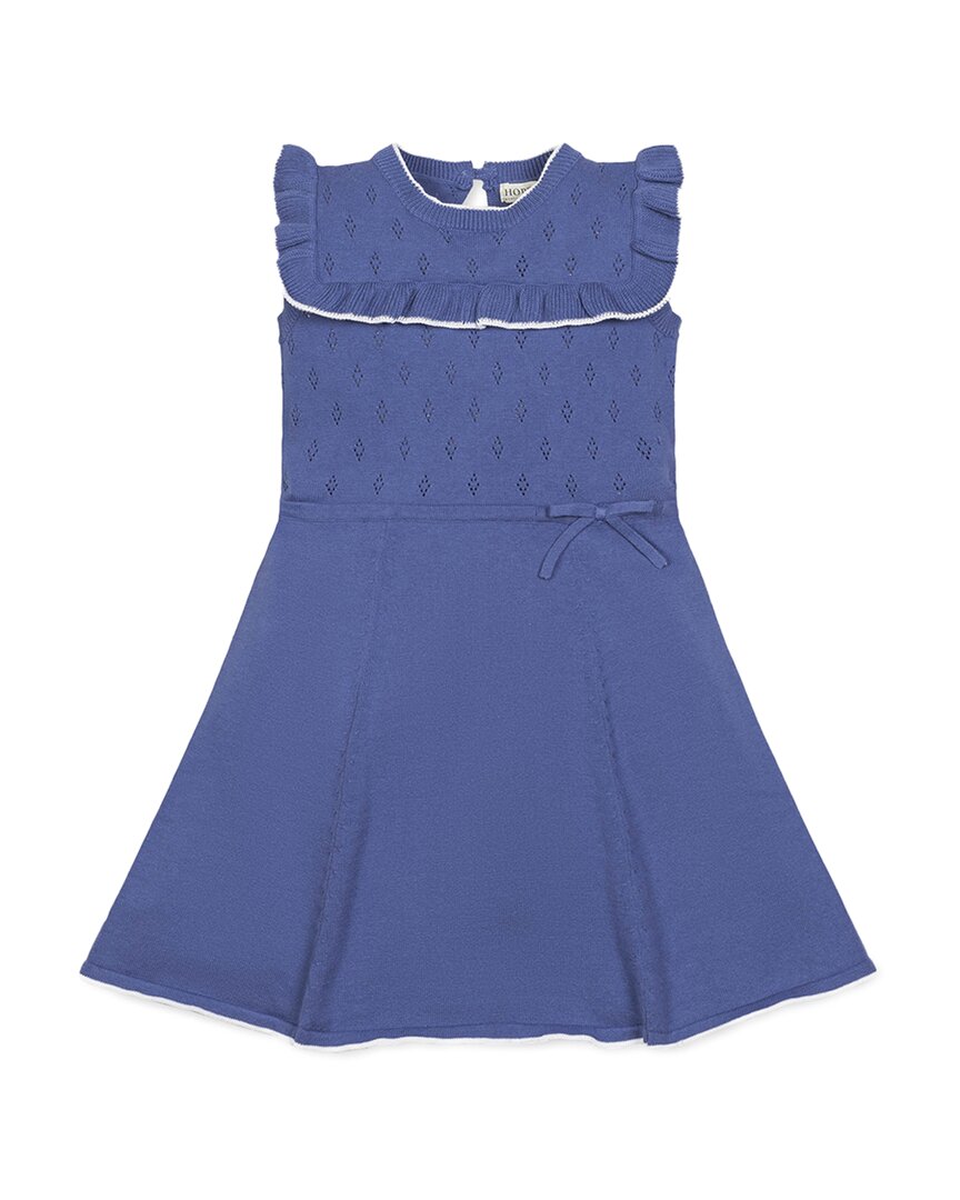 Hope & Henry Ruffle Yoke Sweaterdress