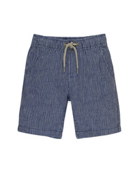Hope & Henry Pull-On Relaxed Linen-Blend Short White 3T