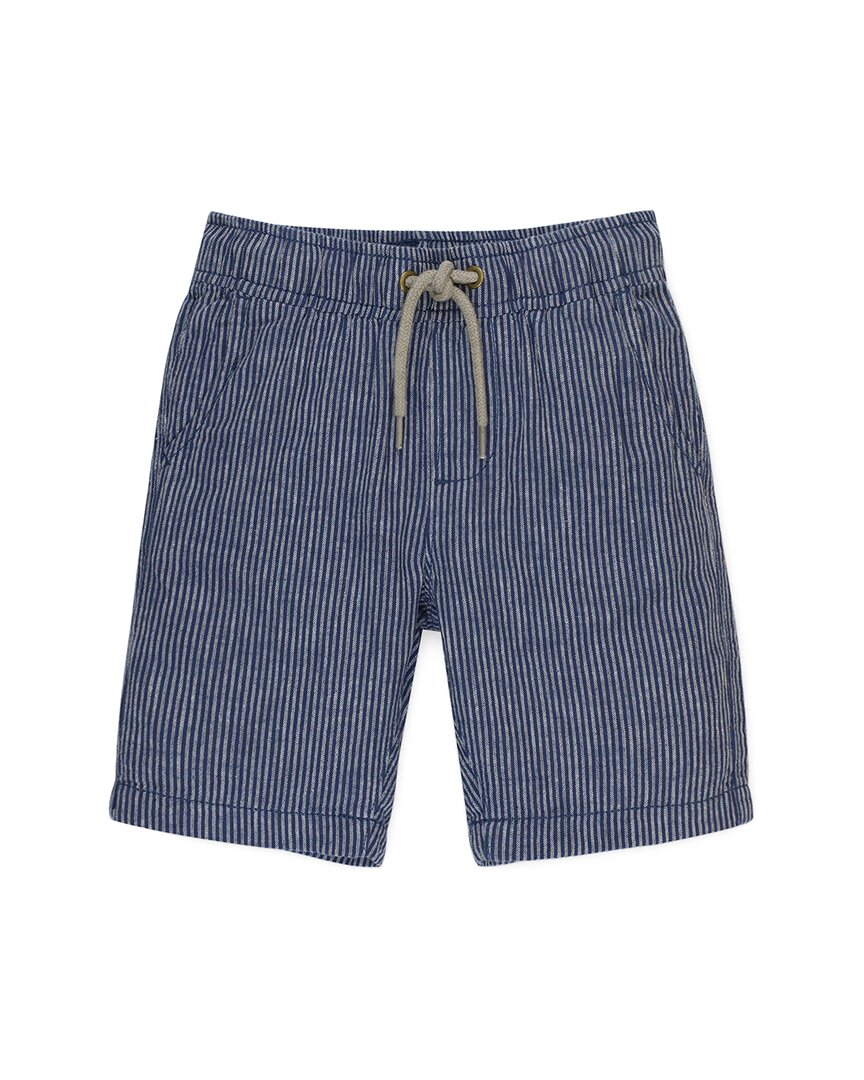 Hope & Henry Pull-On Relaxed Linen-Blend Short White 3T