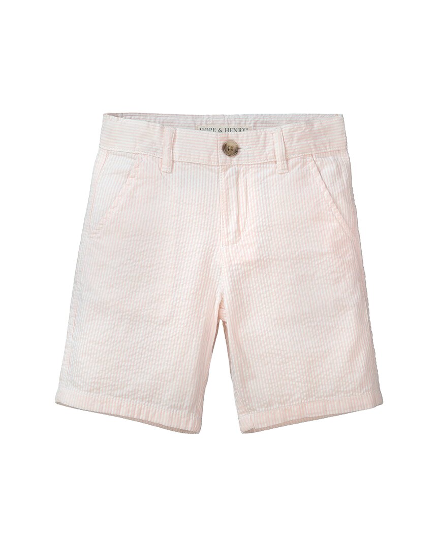 Hope & Henry Seersucker Short Pink