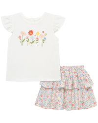 Little Me Garden Fashion Skort Set