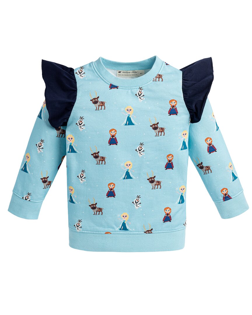 MONICA + ANDY Monica + Andy Double Ruffle Sweatshirt