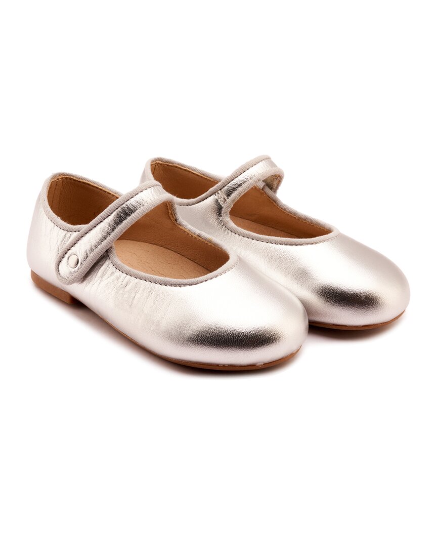 Old Soles Lady Jane Leather Loafer Silver