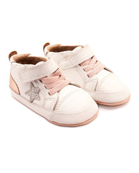 Old Soles Platinum Bub Leather Sneaker White