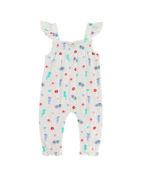 Lilly And Sid Seahorse Frill Dungaree
