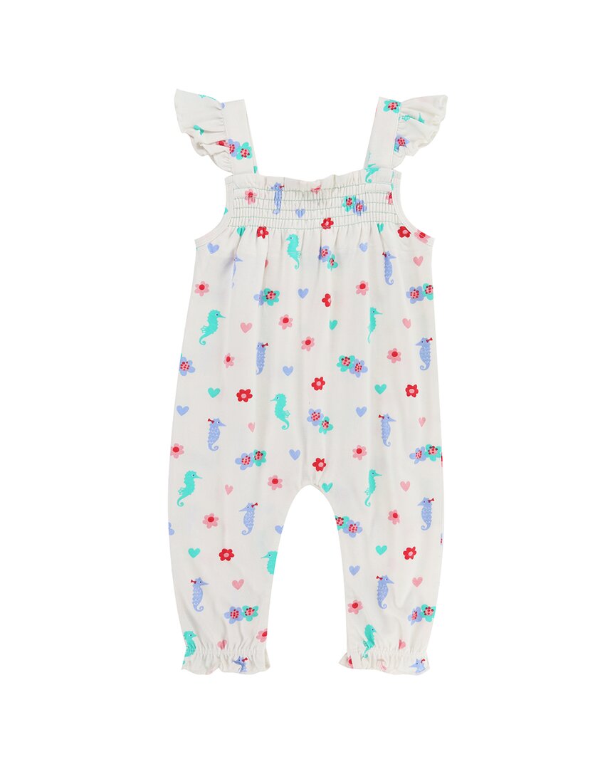 Lilly And Sid Seahorse Frill Dungaree