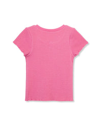 Truce Textured Button Front Top