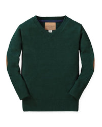 Hope & Henry Fine Gauge V-Neck Sweater