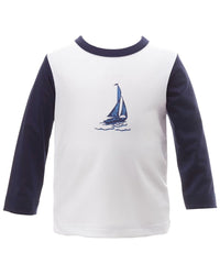 Rachel Riley Sailboat Rashguard 3 - 6 M Navy