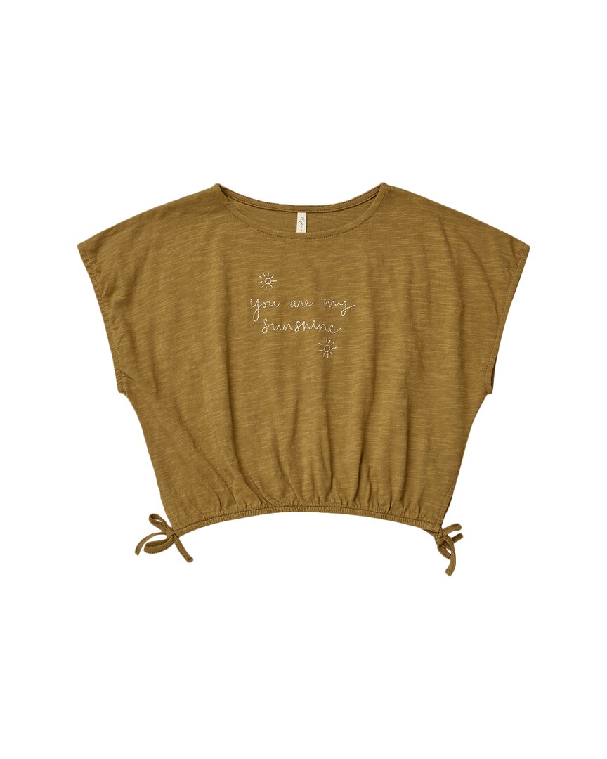 Rylee + Cru Collective Cropped Cinch T-Shirt