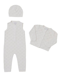 Barefoot Dreams Barefoot Dreams Cozychic Checkered Pointelle Baby Set