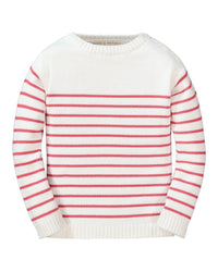 Hope & Henry Breton Stripe Sweater Red